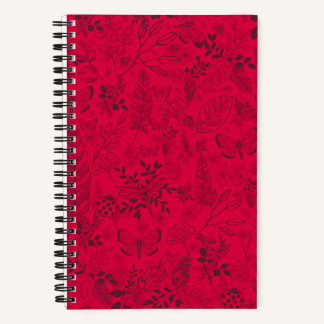Motifs rojo - Cuaderno personalizado/Personalized Notizblock