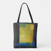 "Motion" Blue Yellow Tote Bag Tasche (Rückseite)
