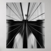 Motion Blur Brooklyn Bridge Poster (Vorne)