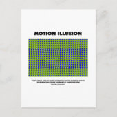 Motion Illusion (optische Illusion) Postkarte (Vorderseite)
