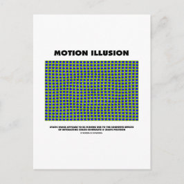 Motion Illusion (optische Illusion) Postkarte