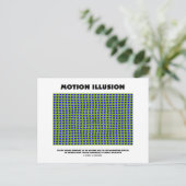 Motion Illusion (optische Illusion) Postkarte (Stehend Vorderseite)