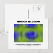 Motion Illusion (optische Illusion) Postkarte (Vorne/Hinten)