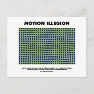 Motion Illusion (optische Illusion) Postkarte