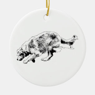 Motion Moment Golden Keepake Keramik Ornament