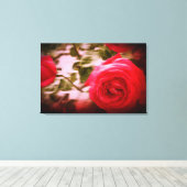MOTIONSFARBE der Rose auf Leinwand (Insitu (Holzboden))