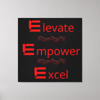 Motiovation Stretched Canvas Print