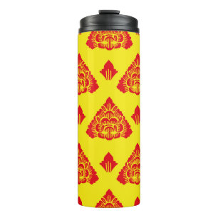 Motiv Bali, Indonesien. mit modernen Farben. Vinta Thermosbecher
