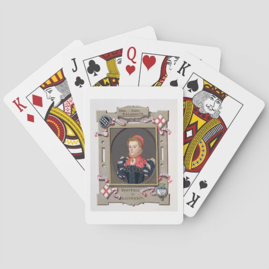Motiv: Elizabeth Fitzgerald (C.1528-89) Count Spielkarten (Rückseite)