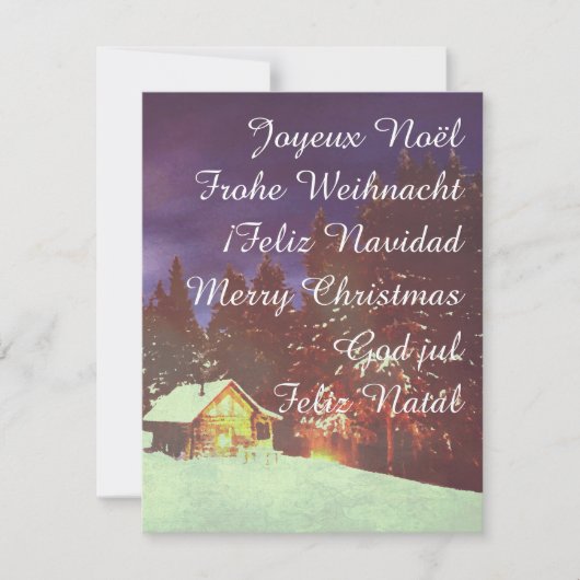 Motiv für das Weihnachtswinters Wunderland (Vorderseite)
