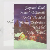 Motiv für das Weihnachtswinters Wunderland (Vorne/Hinten)