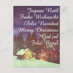 Motiv für das Weihnachtswinters Wunderland Feiertagspostkarte