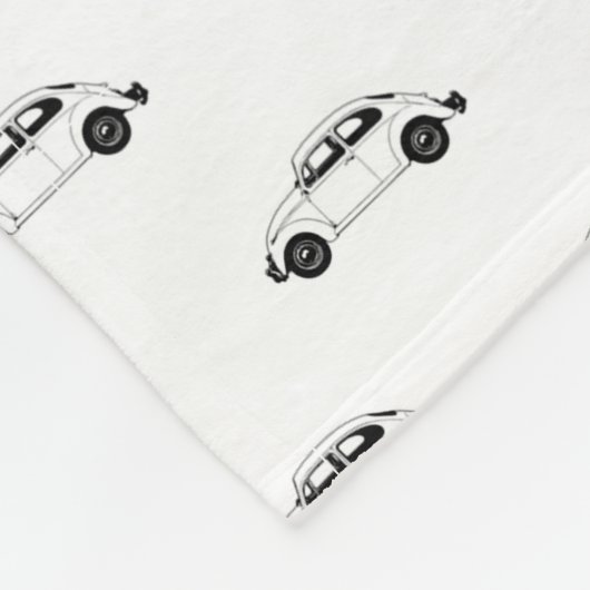 Motiv für Käfer-Autos, Grafikbild Fleecedecke (Ecke)