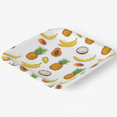 Motiv für tropische Früchte Pappteller (Gewinkelt)