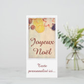 Motiv für Weihnachten mit Früchten... (Stehend Vorderseite)