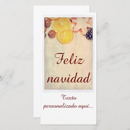 Motiv für Weihnachten mit Früchten... (Vorne/Hinten)