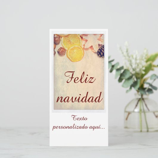 Motiv für Weihnachten mit Früchten... (Stehend Vorderseite)