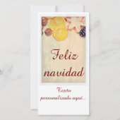 Motiv für Weihnachten mit Früchten... (Vorderseite)