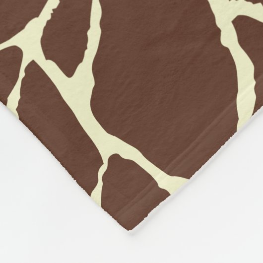 Motiv Giraffenhaut Fleecedecke (Ecke)