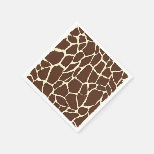 Motiv Giraffenhaut Serviette (Ecke)