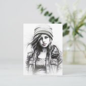 Motiv: Grunge Postkarte (Stehend Vorderseite)