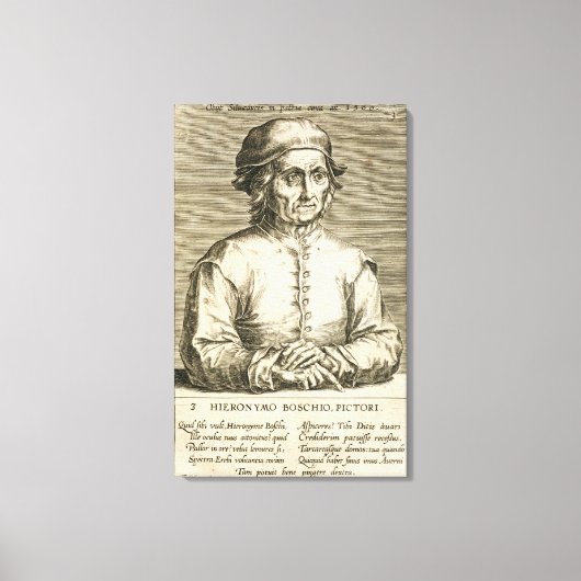 Motiv: Hieronymus Bosch (C.1450-1516) Plattform 3 Leinwanddruck (Vorderseite)