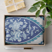 Motiv im marokkanischen Blau-Weiß Seidenpapier (Geschenk)