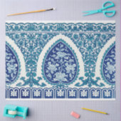 Motiv im marokkanischen Blau-Weiß Seidenpapier (Basteln)