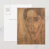 Motiv: Jean Cocteau (1889-1963) 1917 (Pencil Postkarte (Vorne/Hinten)
