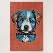 Motiv: Kleiner blauer Hund