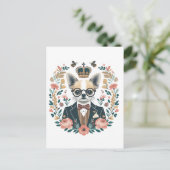 Motiv: König Chihuahua Postkarte (Stehend Vorderseite)