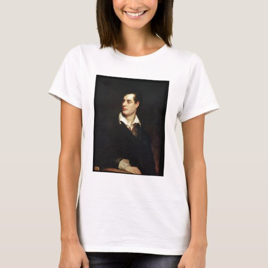Motiv: Lord Byron (1788-1824) (Oil on Canvas) T-Shirt (Vorderseite)