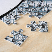 Motiv: Mädchen mit langen, braunen Haaren Puzzle (Seite)