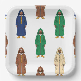 Motiv: Marocain Djellaba Pappteller