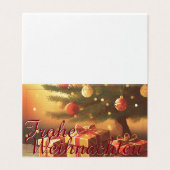 Motiv, mit Geschenken unterm Weihnachtsbaum 37016 (Außenseite Aufgefaltet)