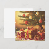 Motiv, mit Geschenken unterm Weihnachtsbaum 37016 (Vorne/Hinten)