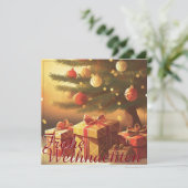 Motiv, mit Geschenken unterm Weihnachtsbaum 37016 (Stehend Vorderseite)