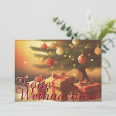 Motiv, mit Geschenken unterm Weihnachtsbaum 37016 (Stehend Vorderseite)