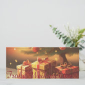 Motiv, mit Geschenken unterm Weihnachtsbaum 37016 (Stehend Vorderseite)