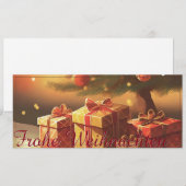 Motiv, mit Geschenken unterm Weihnachtsbaum 37016 (Vorne/Hinten)
