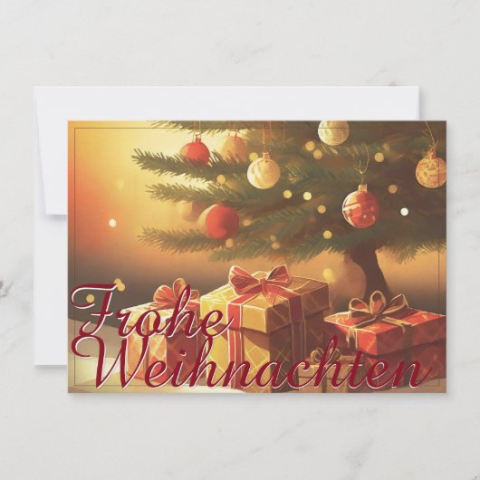 Motiv, mit Geschenken unterm Weihnachtsbaum 37016 (Vorderseite)