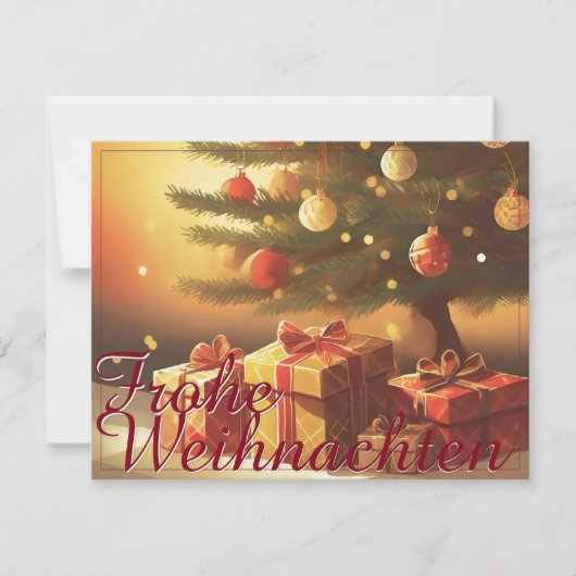 Motiv, mit Geschenken unterm Weihnachtsbaum 37016 (Vorderseite)