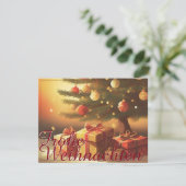 Motiv, mit Geschenken unterm Weihnachtsbaum 37016 (Stehend Vorderseite)