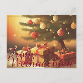 Motiv, mit Geschenken unterm Weihnachtsbaum 37016 Feiertagspostkarte