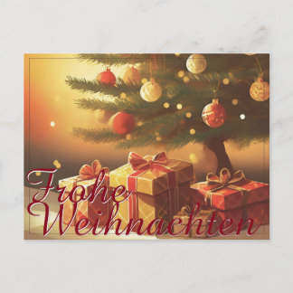 Motiv, mit Geschenken unterm Weihnachtsbaum 37016 Feiertagspostkarte