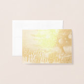 Motiv, mit Geschenken unterm Weihnachtsbaum 37016 Folienkarte (Vorderseite mit Umschlag)