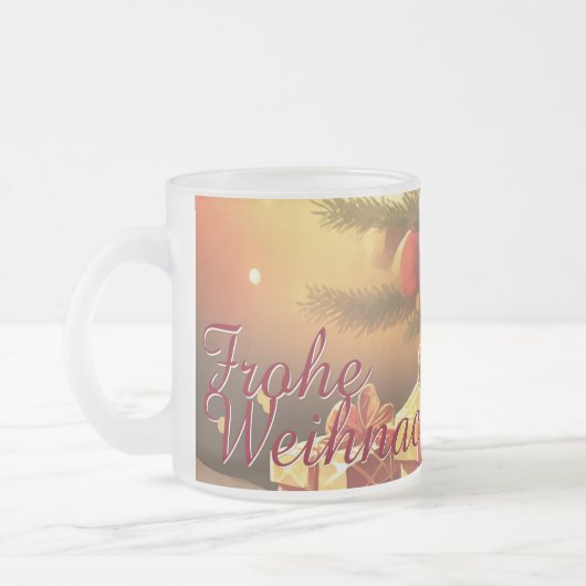Motiv, mit Geschenken unterm Weihnachtsbaum 37016 Mattglastasse (Links)