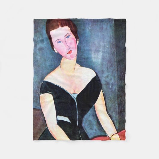 Motiv: Modigliani Fleecedecke (Vorderseite)