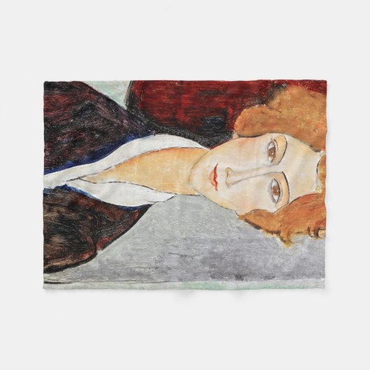 Motiv: Modigliani Fleecedecke (Vorderseite (Horizontal))