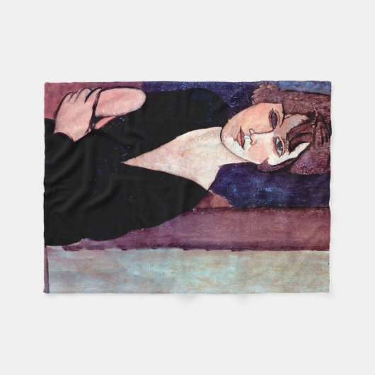 Motiv: Modigliani Fleecedecke (Vorderseite (Horizontal))